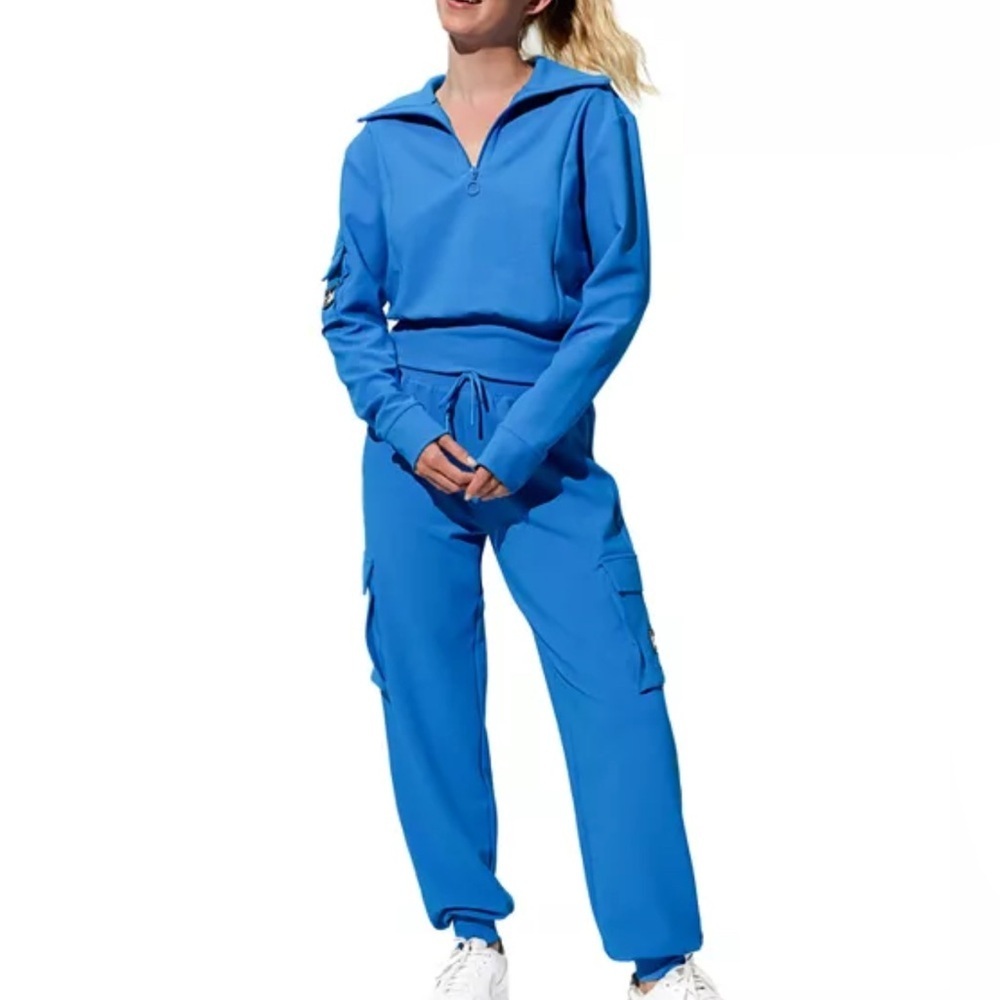 💖5 for $50💖EleVen by Venus Williams
Hot Shot Half Zip Blue Sweatshirt half Zip - Picture 2 of 9
